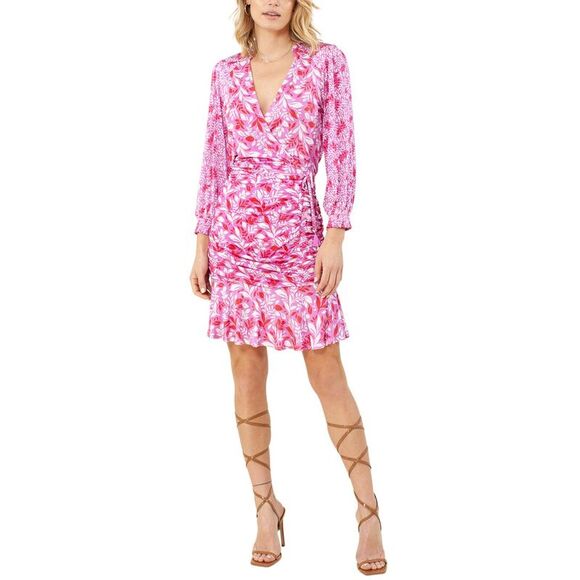 Hale Bob Blue Printed Dress 0ZEN6001 IVR main image 1